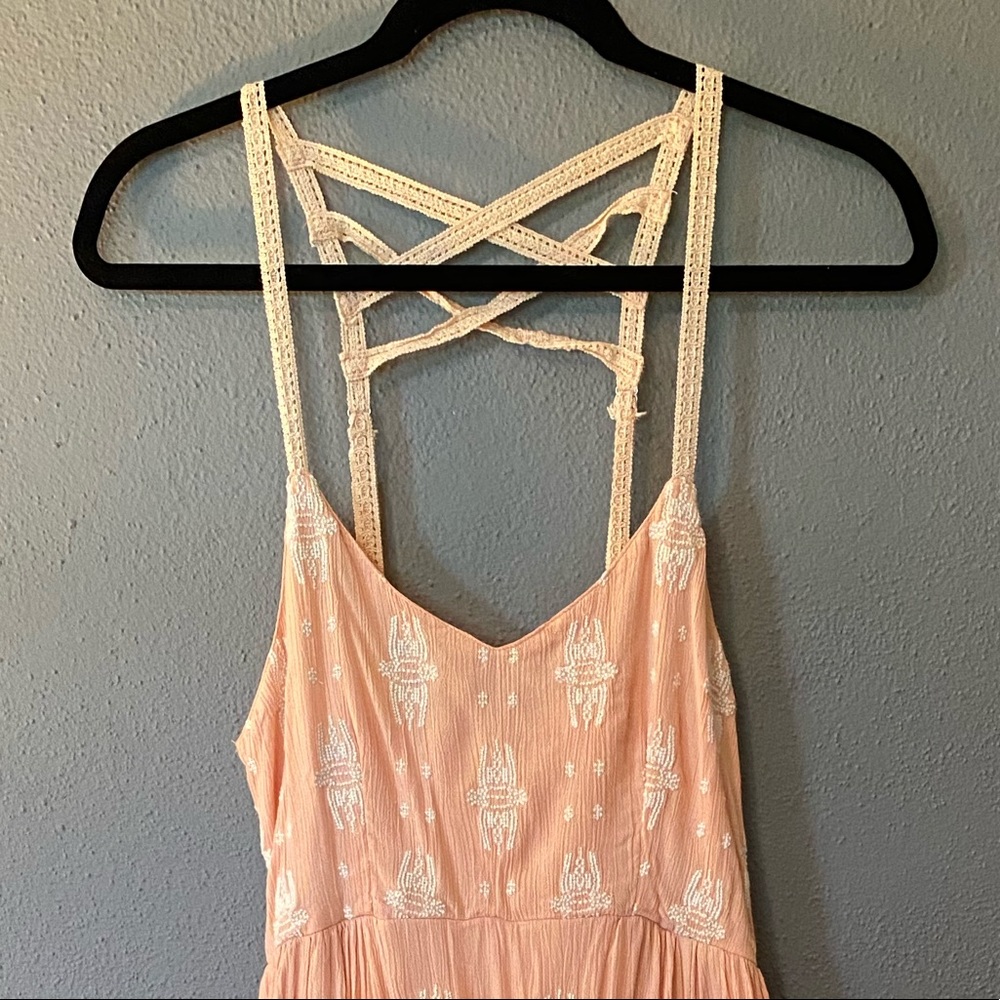 LA made Boho Maxi Dress with Cutouts Size M
